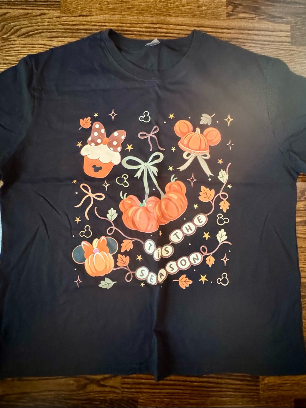 Ladies Halloween Pumpkin Tee - 'Tis The Season- Size 2X